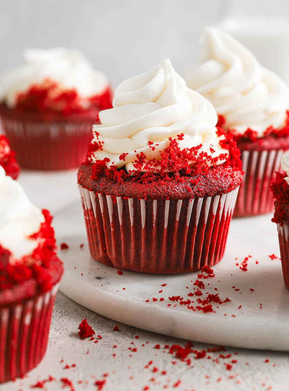 Secrets to Fluffy Red Velvet Cupcakes & 4-Ingredient Cream Cheese Frosting